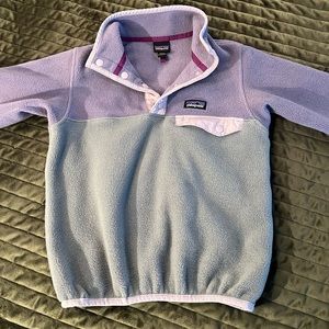 Girls Patagonia pullover fleece, XS (5/6)